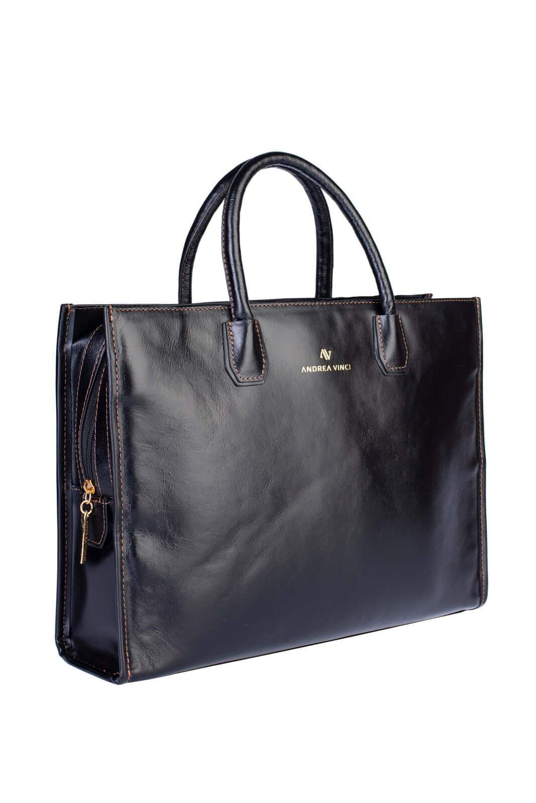 Pasta executiva de couro feminina Vitória - Enluaze