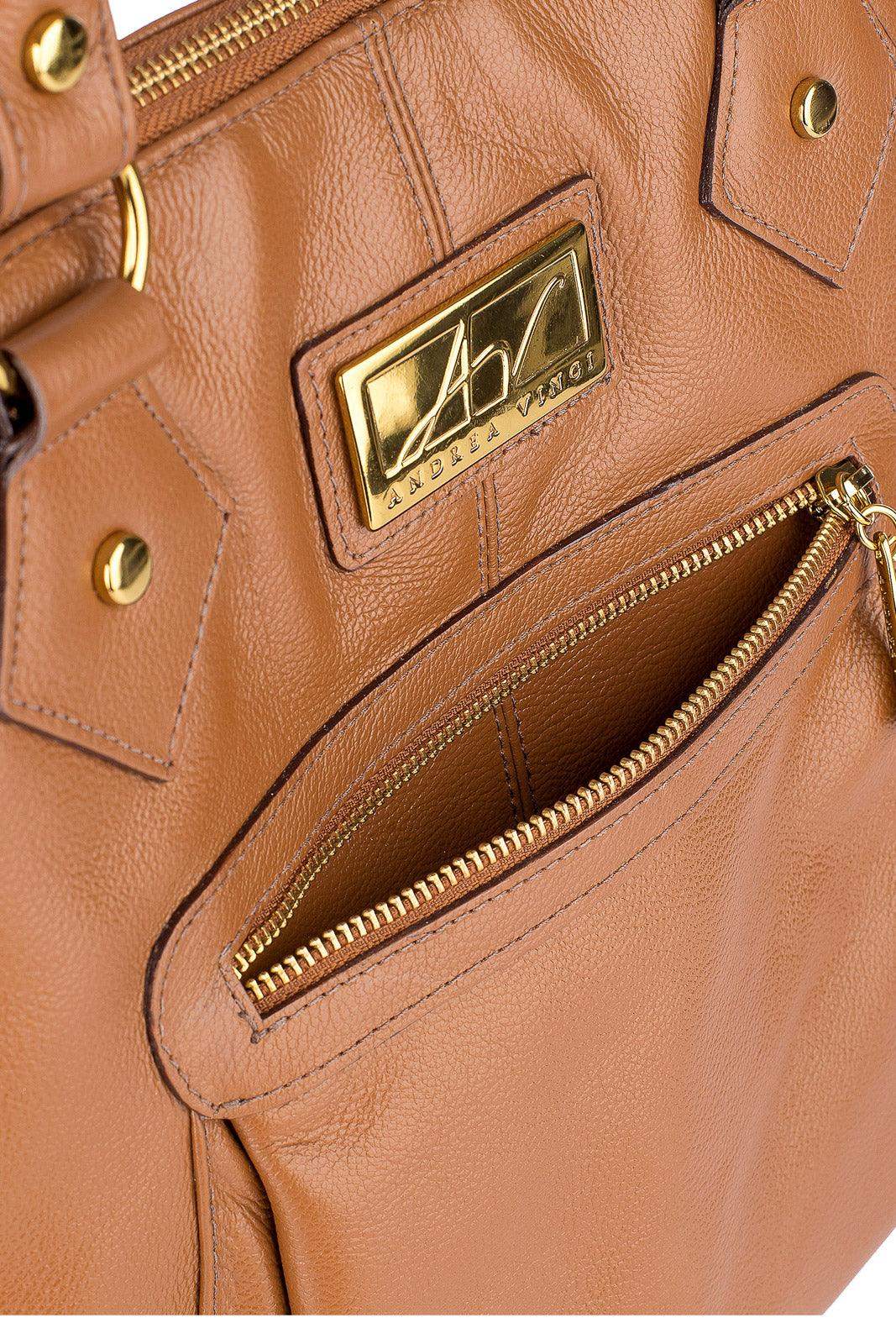 Bolsa mochila de couro liso Lívia - Enluaze