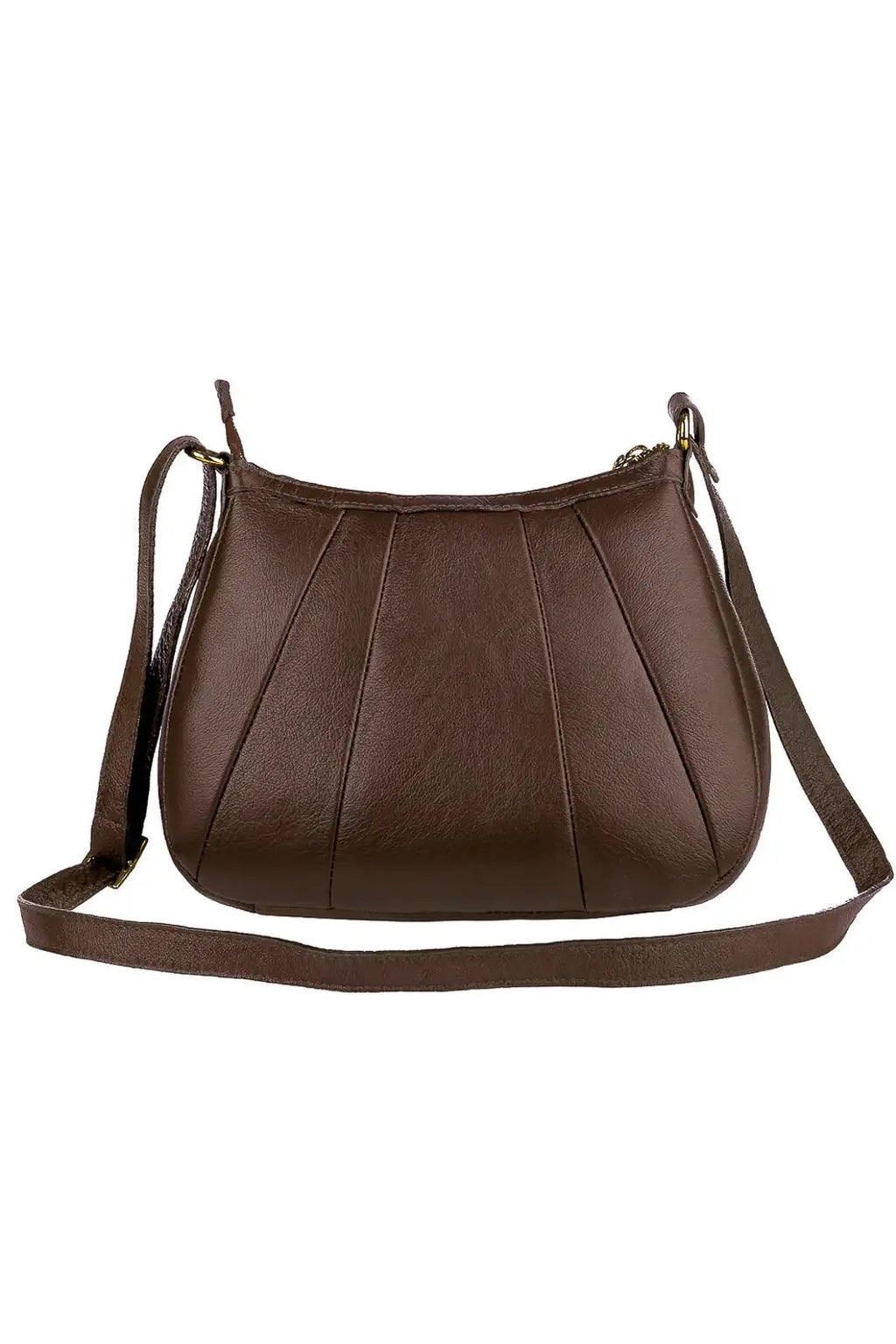 Bolsa transversal em couro liso Greice - Enluaze