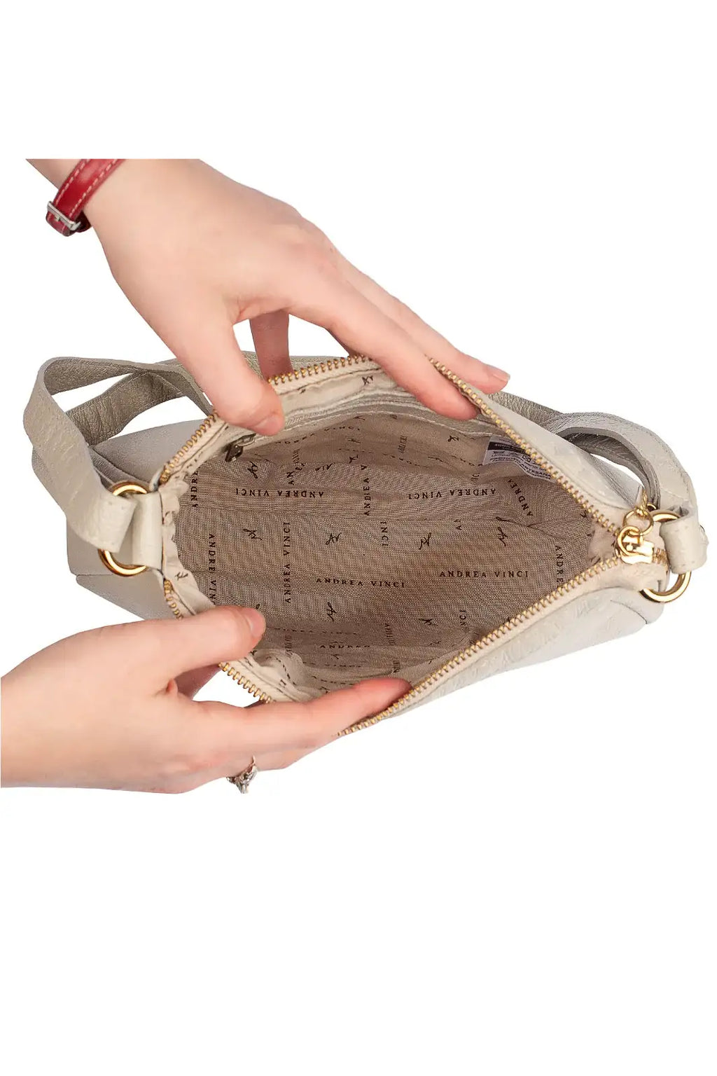 Bolsa transversal em couro liso Greice - Enluaze