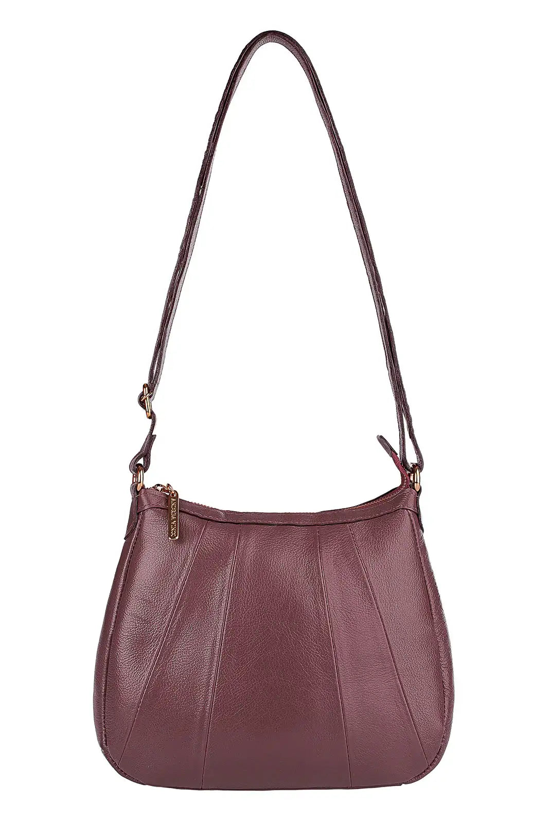 Bolsa transversal em couro liso Greice - Enluaze