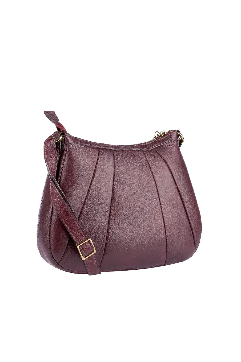 Bolsa transversal em couro liso Greice - Enluaze