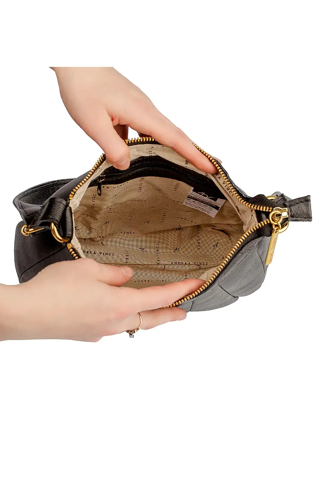 Bolsa transversal em couro liso Greice - Enluaze