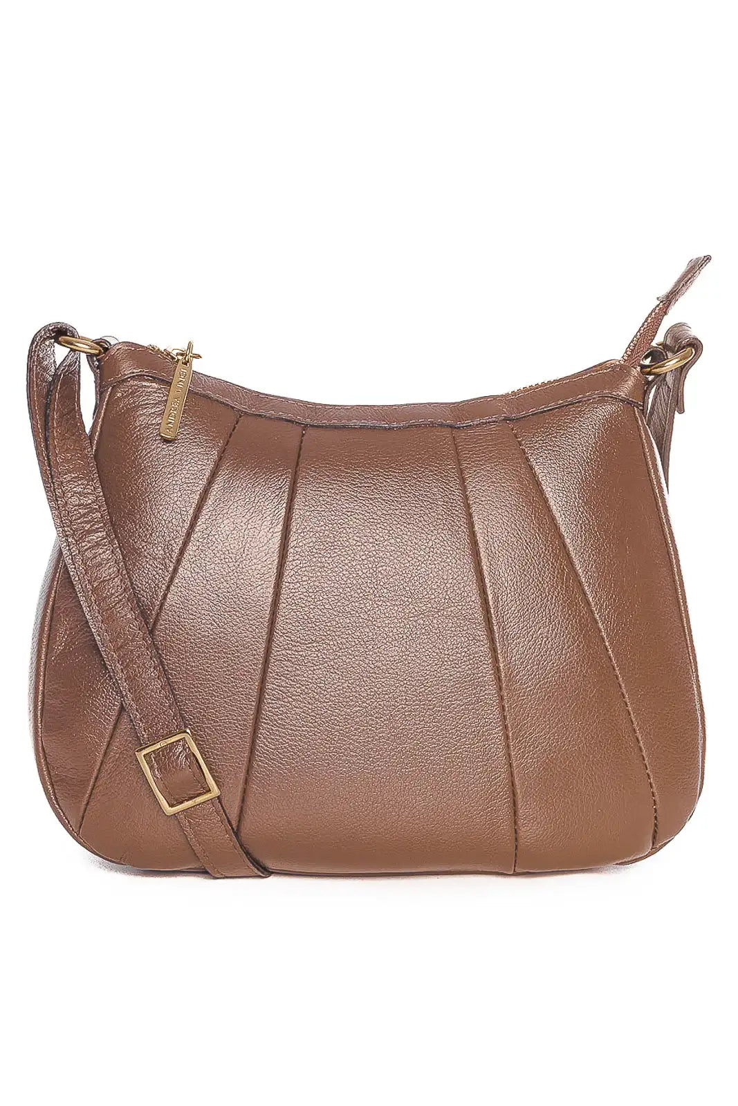 Bolsa transversal em couro liso Greice - Enluaze