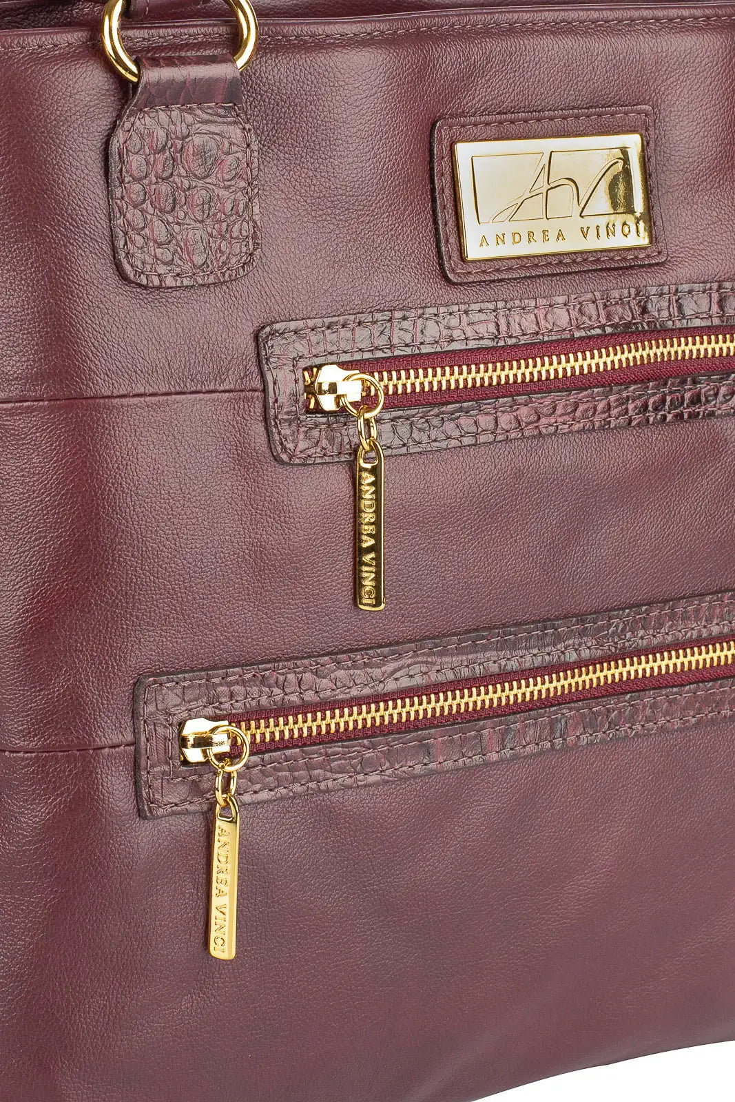 Bolsa de ombro em couro liso Alícia - Enluaze