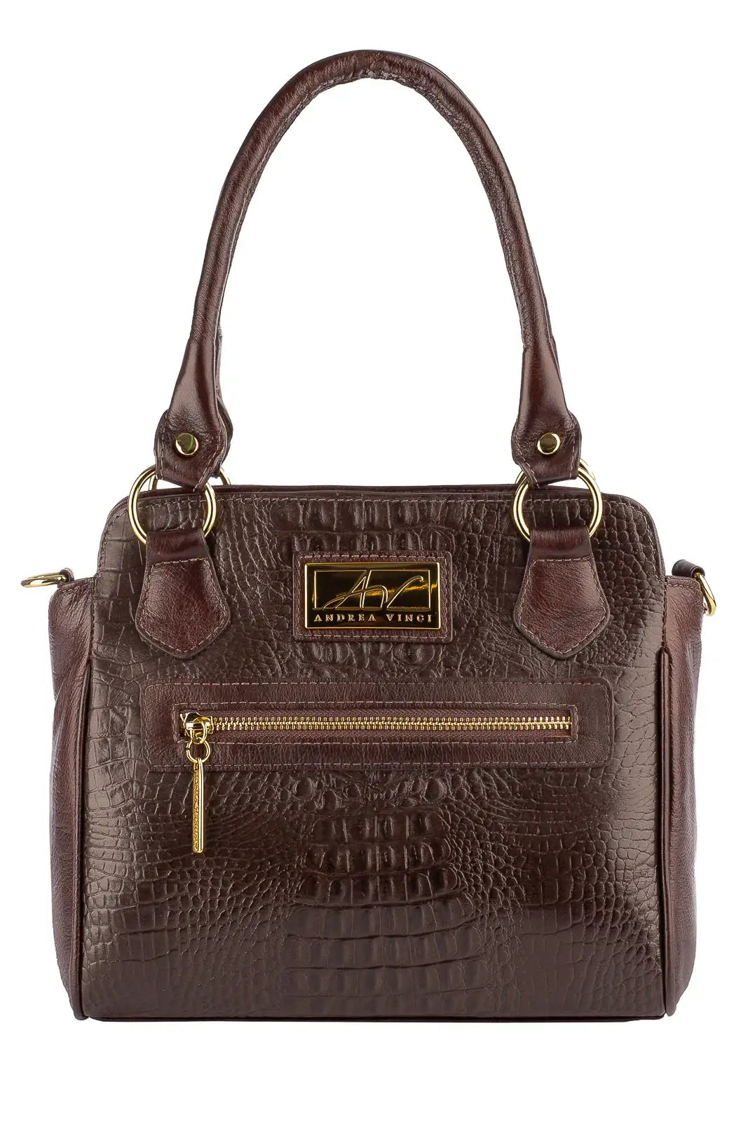 Bolsa de couro croco Amélia - Enluaze