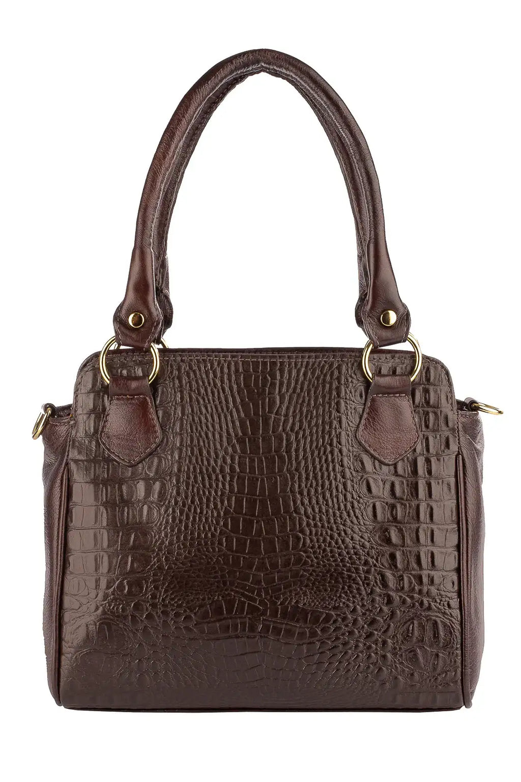 Bolsa de couro croco Amélia - Enluaze