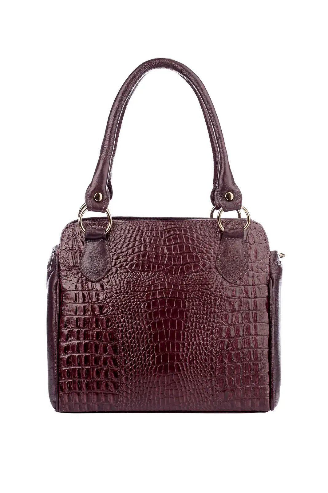 Bolsa de couro croco Amélia - Enluaze