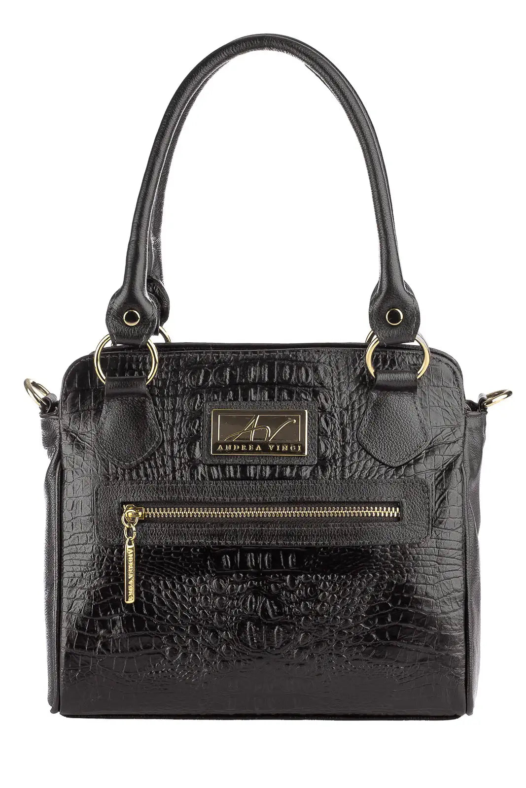 Bolsa de couro croco Amélia - Enluaze