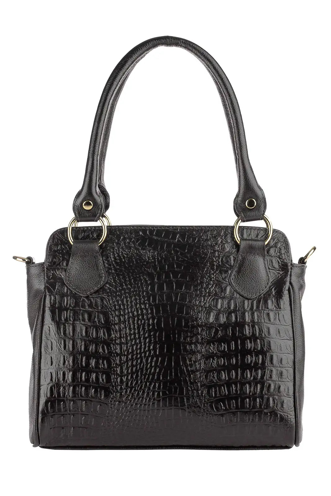 Bolsa de couro croco Amélia - Enluaze