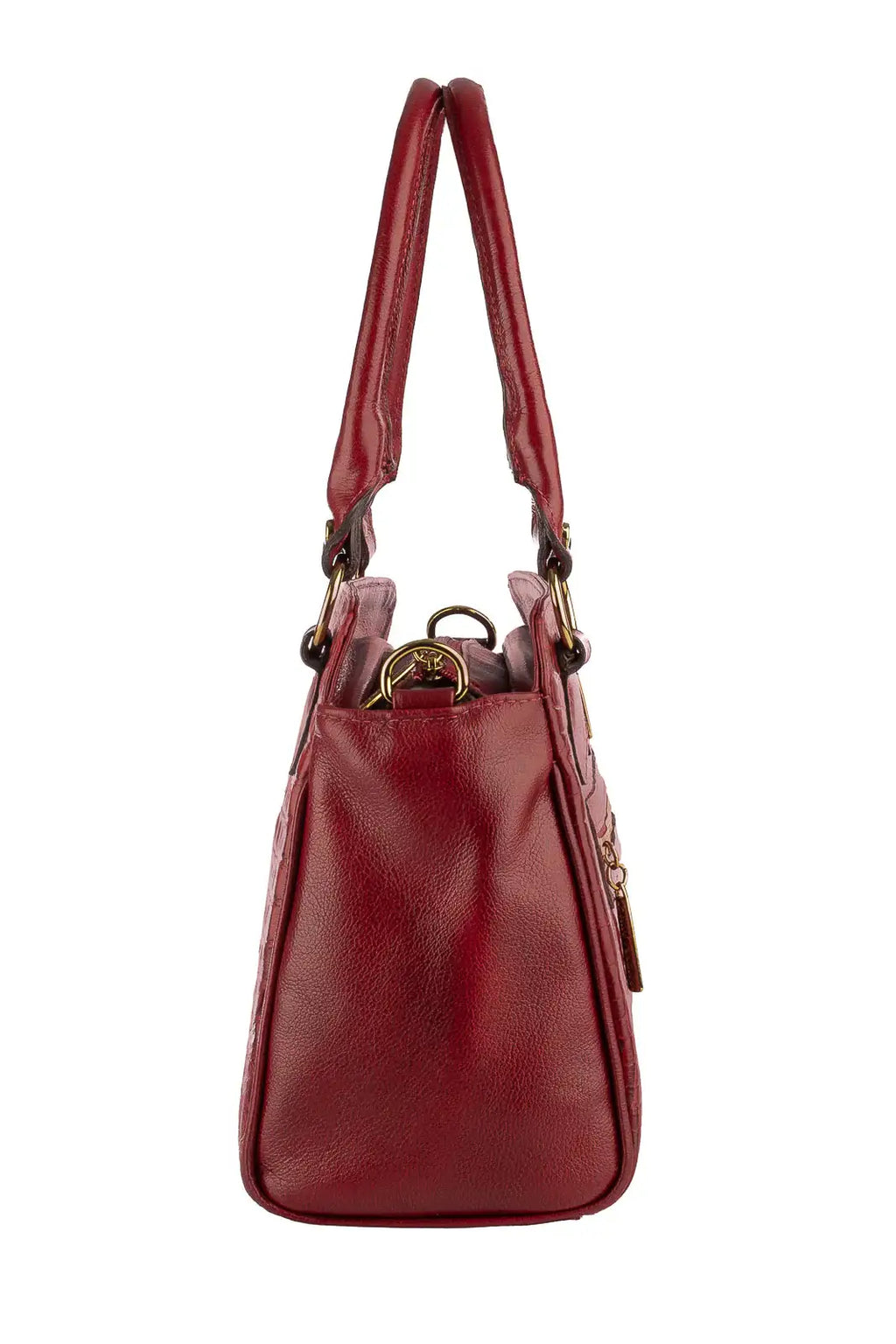 Bolsa de couro croco Amélia - Enluaze