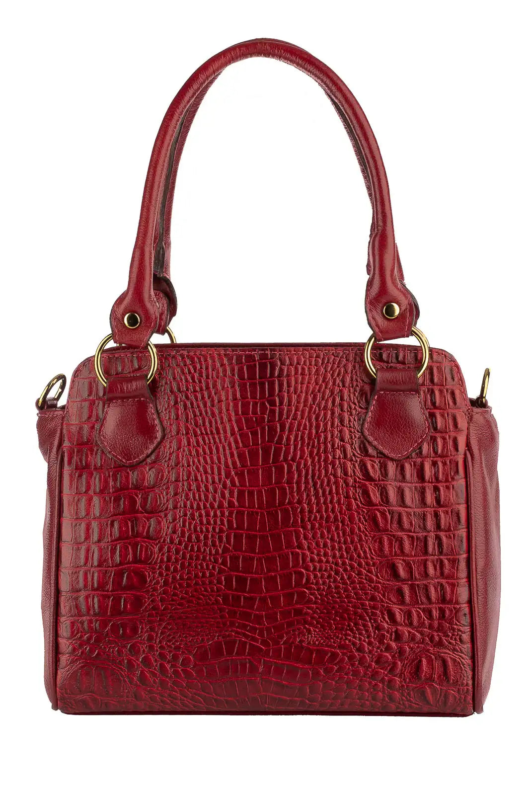 Bolsa de couro croco Amélia - Enluaze