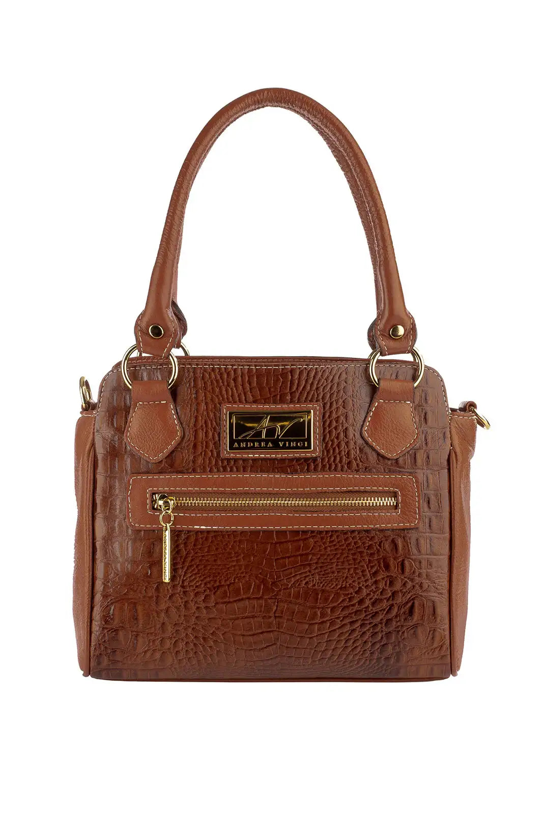 Bolsa de couro croco Amélia - Enluaze