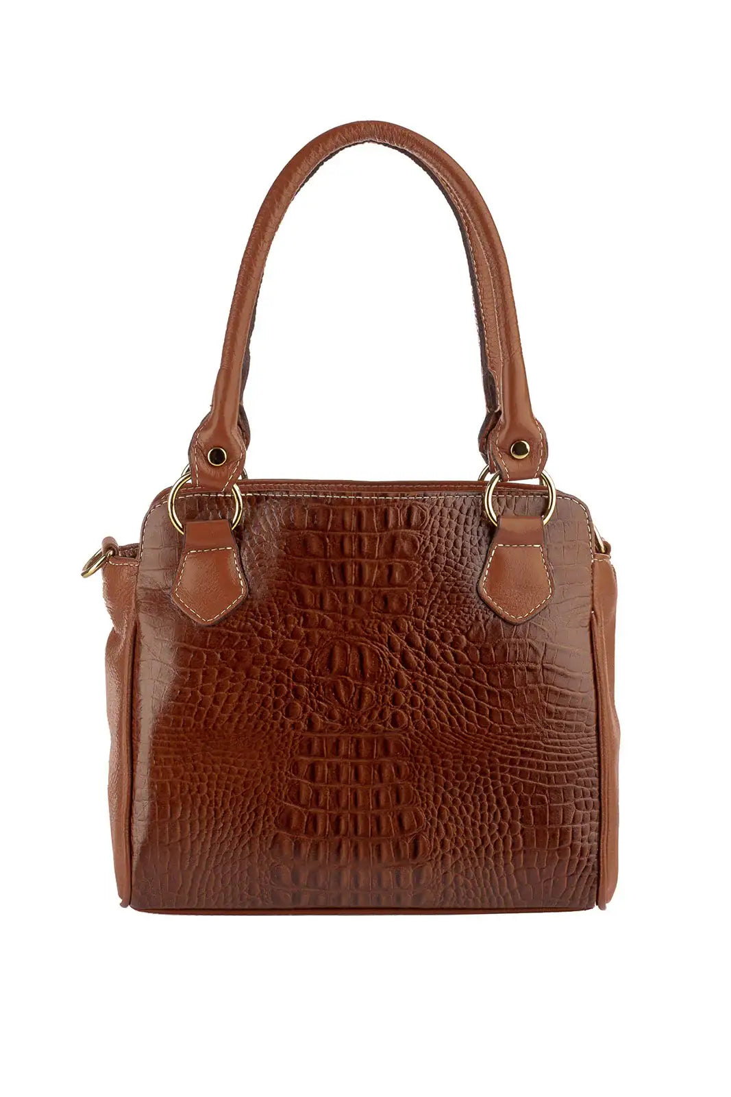 Bolsa de couro croco Amélia - Enluaze