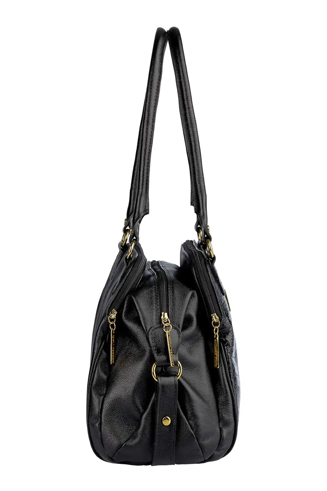 Bolsa de ombro em couro croco Simone - Enluaze