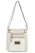 Bolsa Transversal de couro croco Chloe - Enluaze