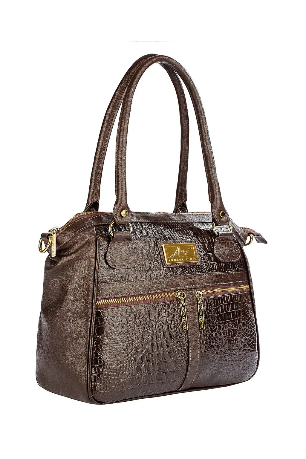 Bolsa de couro croco Luana - Enluaze