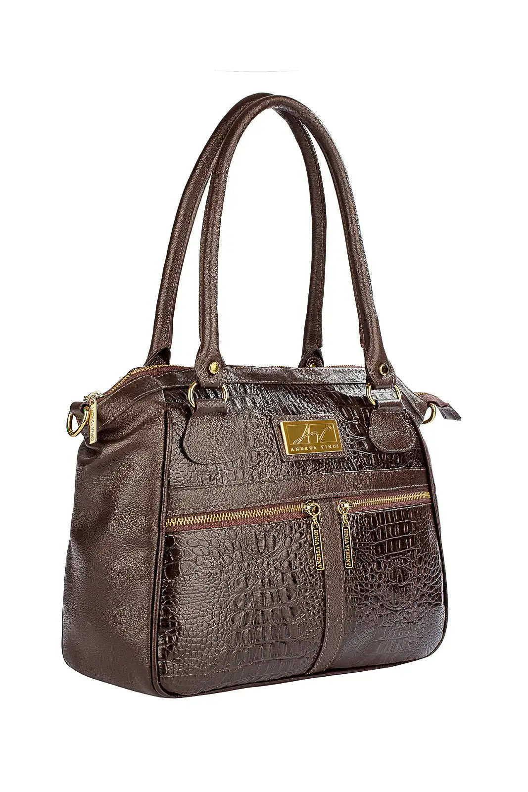 Bolsa de couro croco Luana - Enluaze