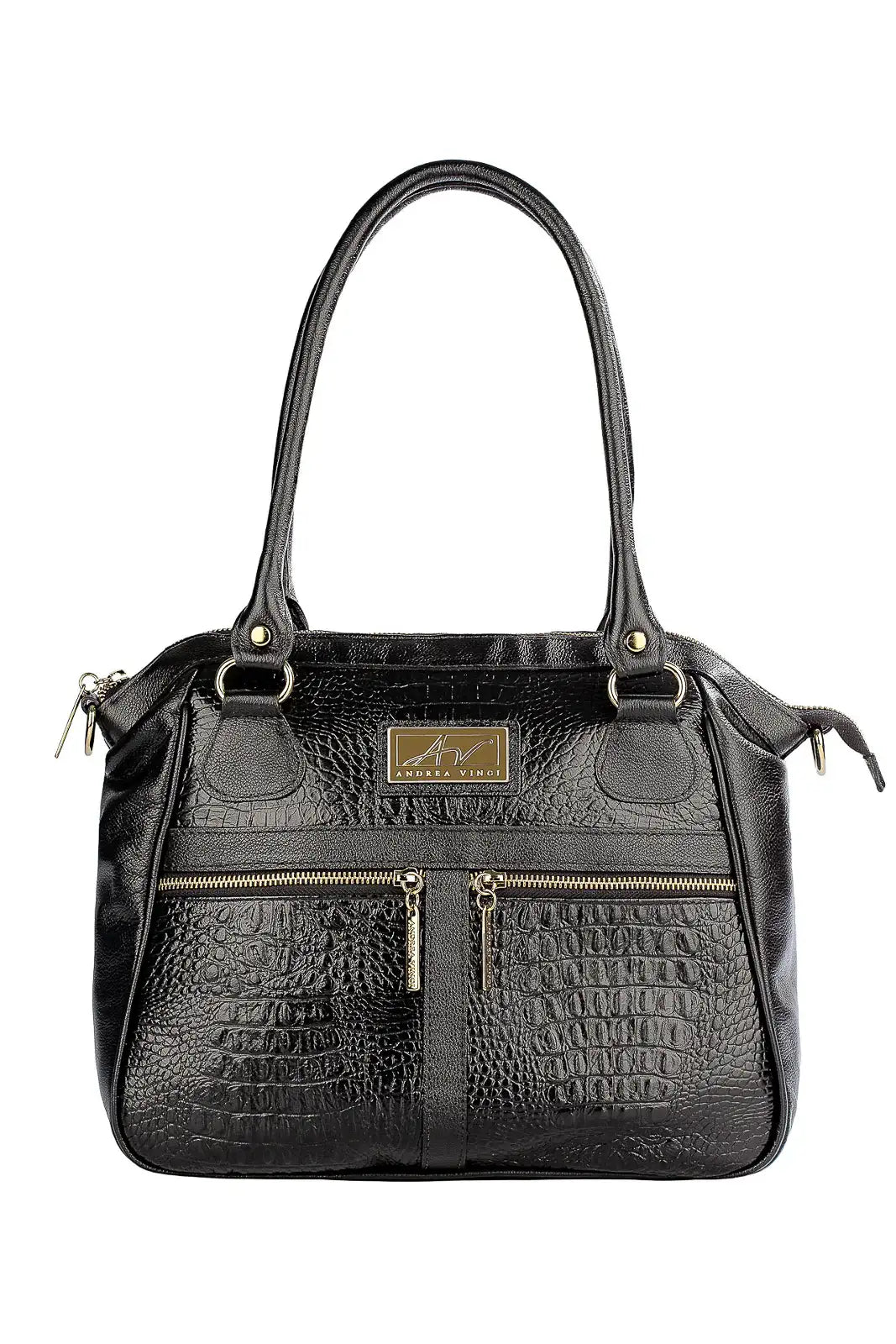 Bolsa de couro croco Luana - Enluaze