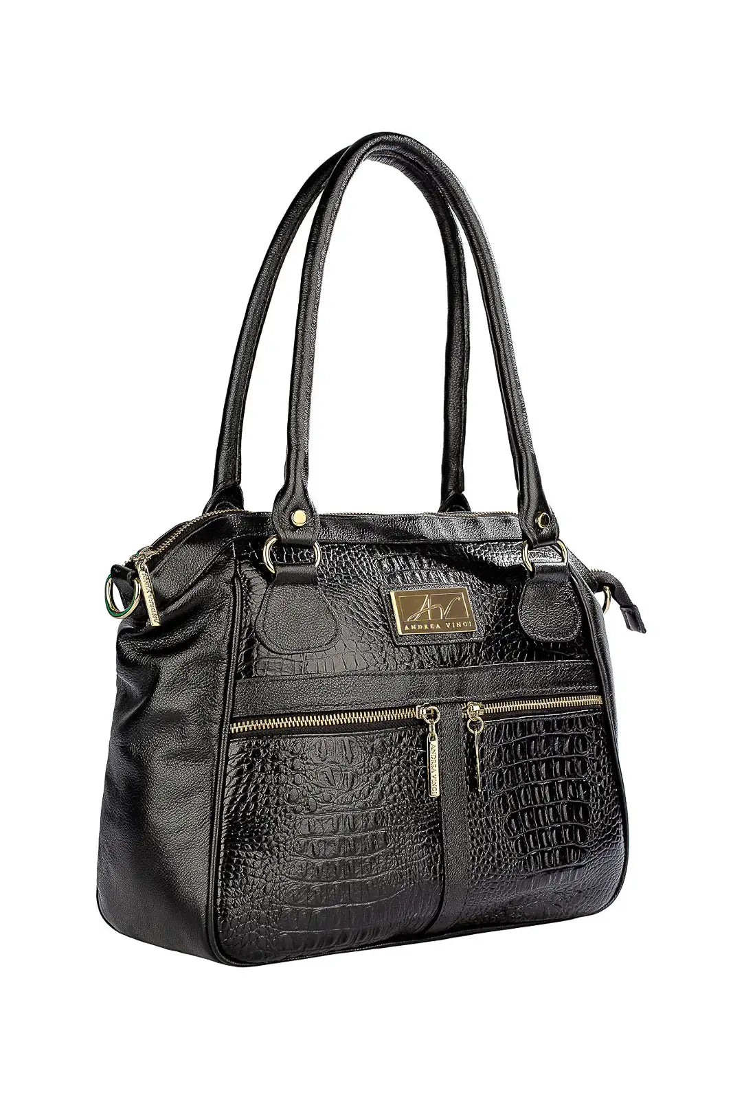 Bolsa de couro croco Luana - Enluaze