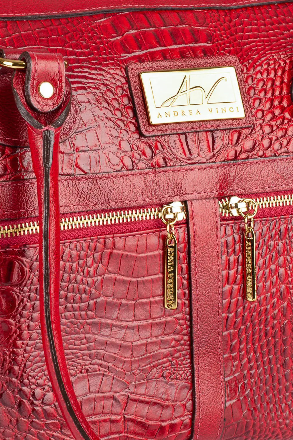 Bolsa de couro croco Luana - Enluaze