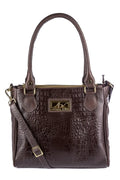 Bolsa de couro com divisórias croco Tiffy — Enluaze, foto 9