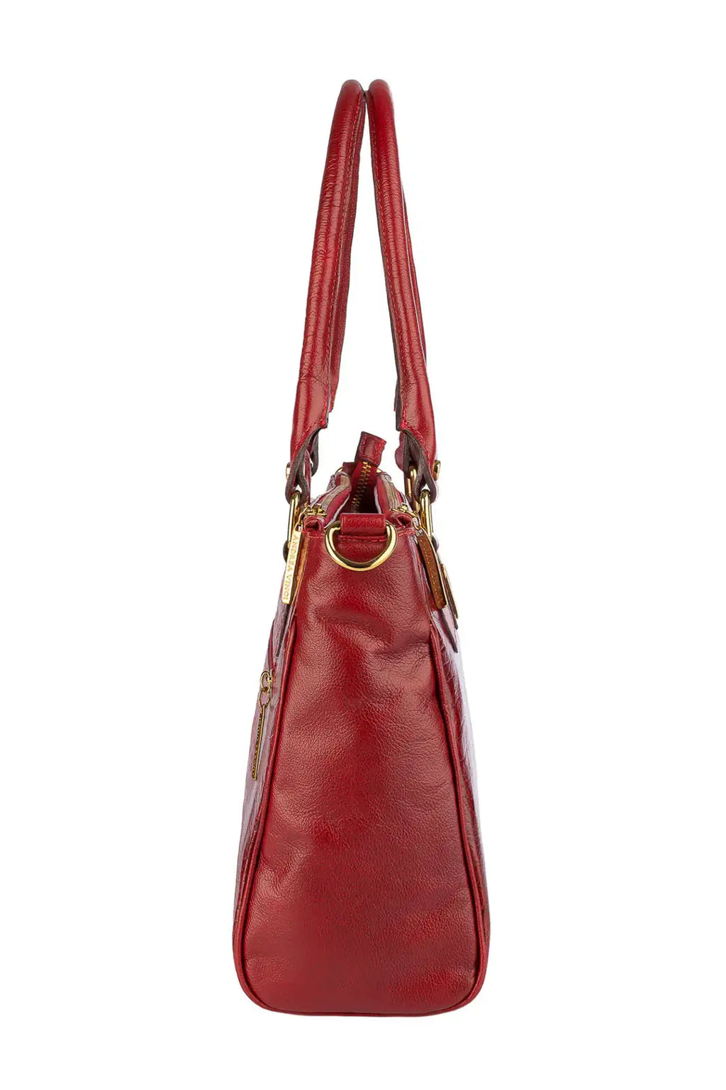 Bolsa de couro com divisórias croco Tiffy - Enluaze