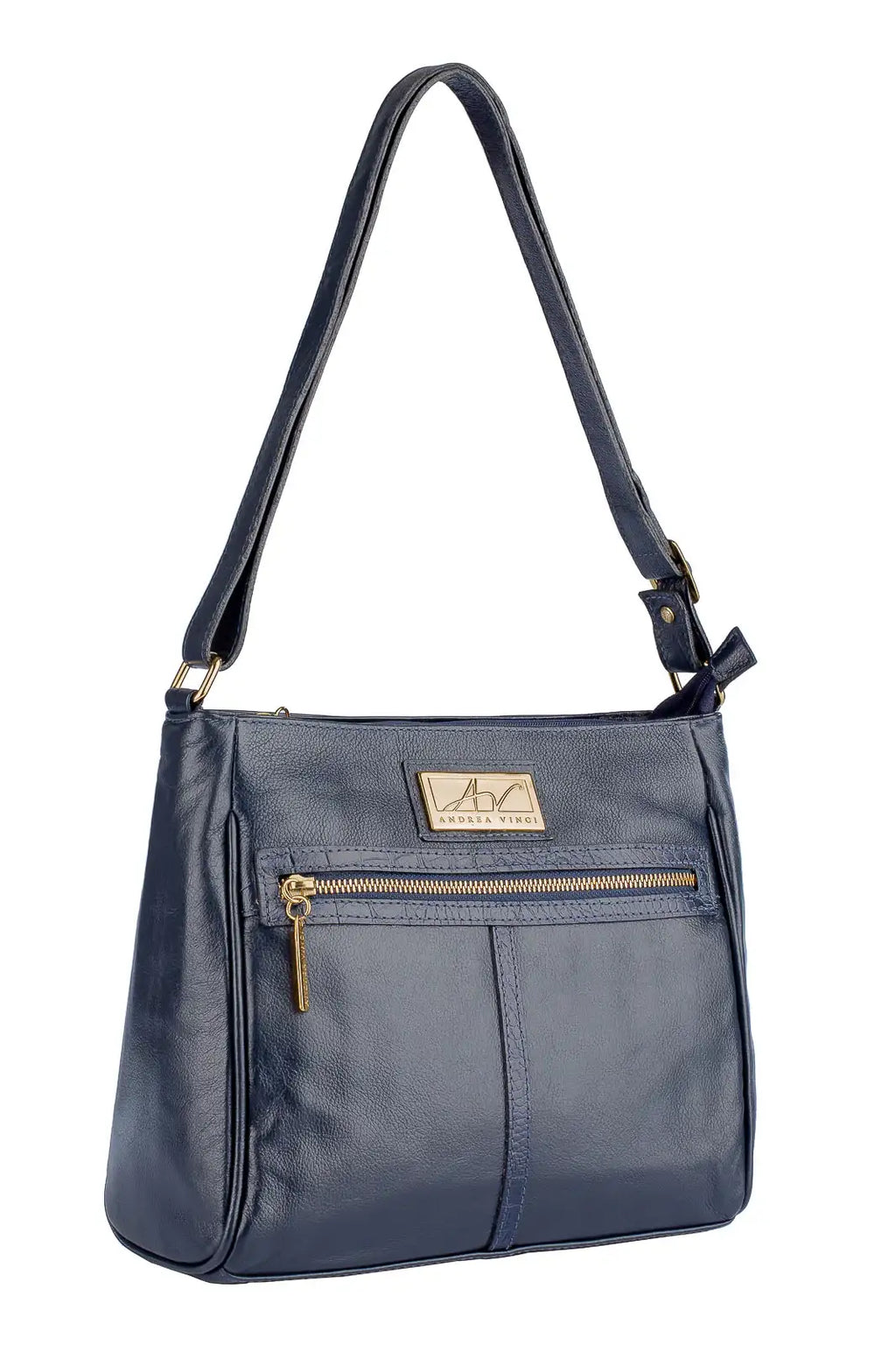 Bolsa tiracolo de couro liso Milena - Enluaze