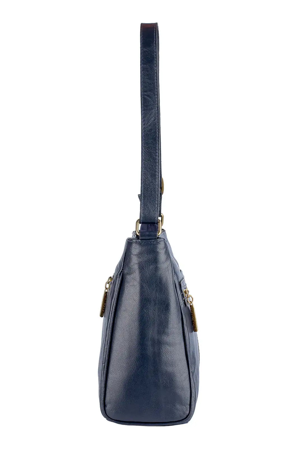 Bolsa tiracolo de couro liso Milena - Enluaze