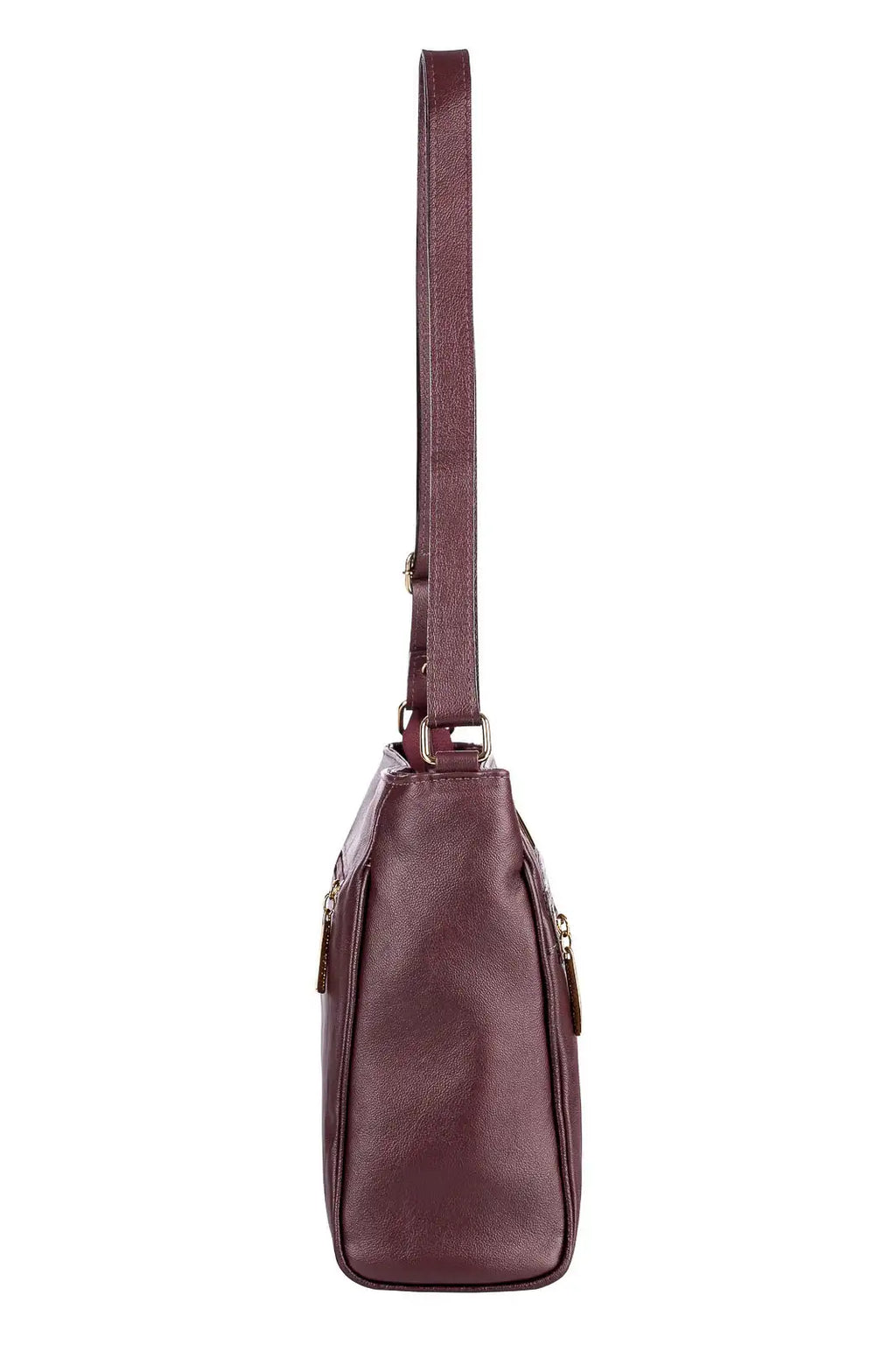 Bolsa tiracolo de couro liso Milena - Enluaze