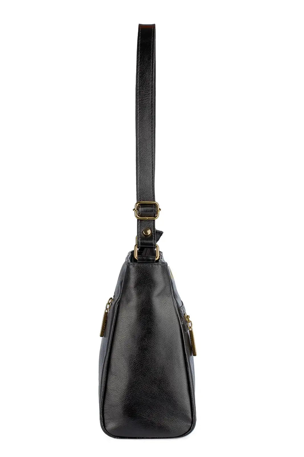 Bolsa tiracolo de couro liso Milena - Enluaze