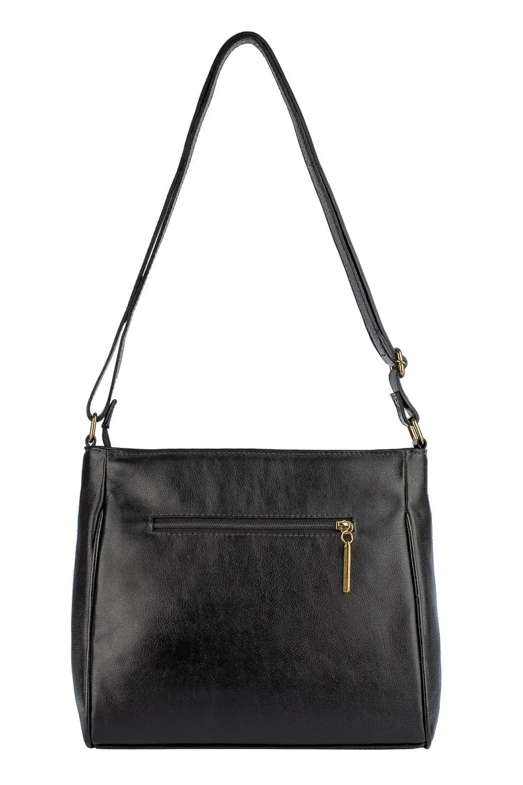 Bolsa tiracolo de couro liso Milena - Enluaze