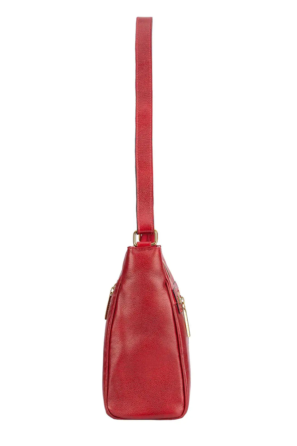 Bolsa tiracolo de couro liso Milena - Enluaze