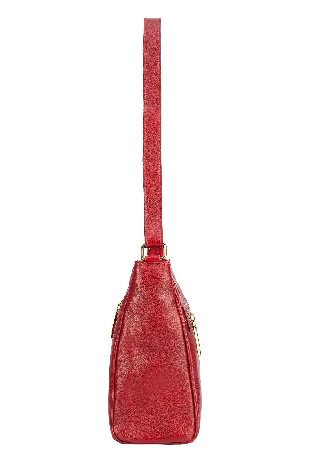 Bolsa tiracolo de couro liso Milena - Enluaze