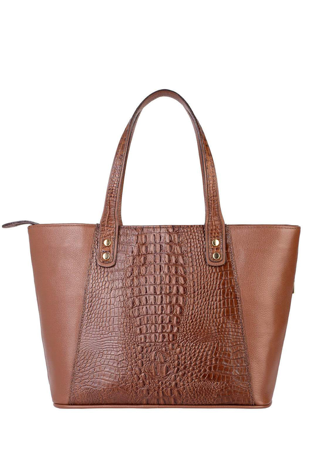 Bolsa feminina de couro croco Audrey - Enluaze