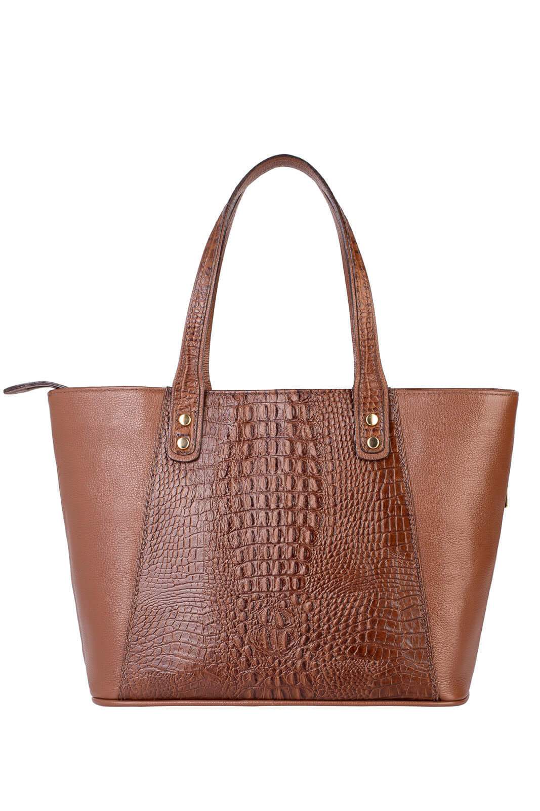Bolsa feminina de couro croco Audrey - Enluaze
