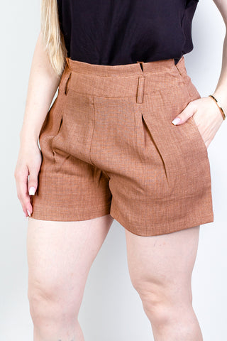 Short feminino alfaiataria com zíper 60010