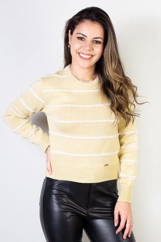 Blusa de malha feminina detalhe com brilho 61545