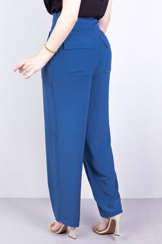 Calça feminina alfaiataria corte reto 64108