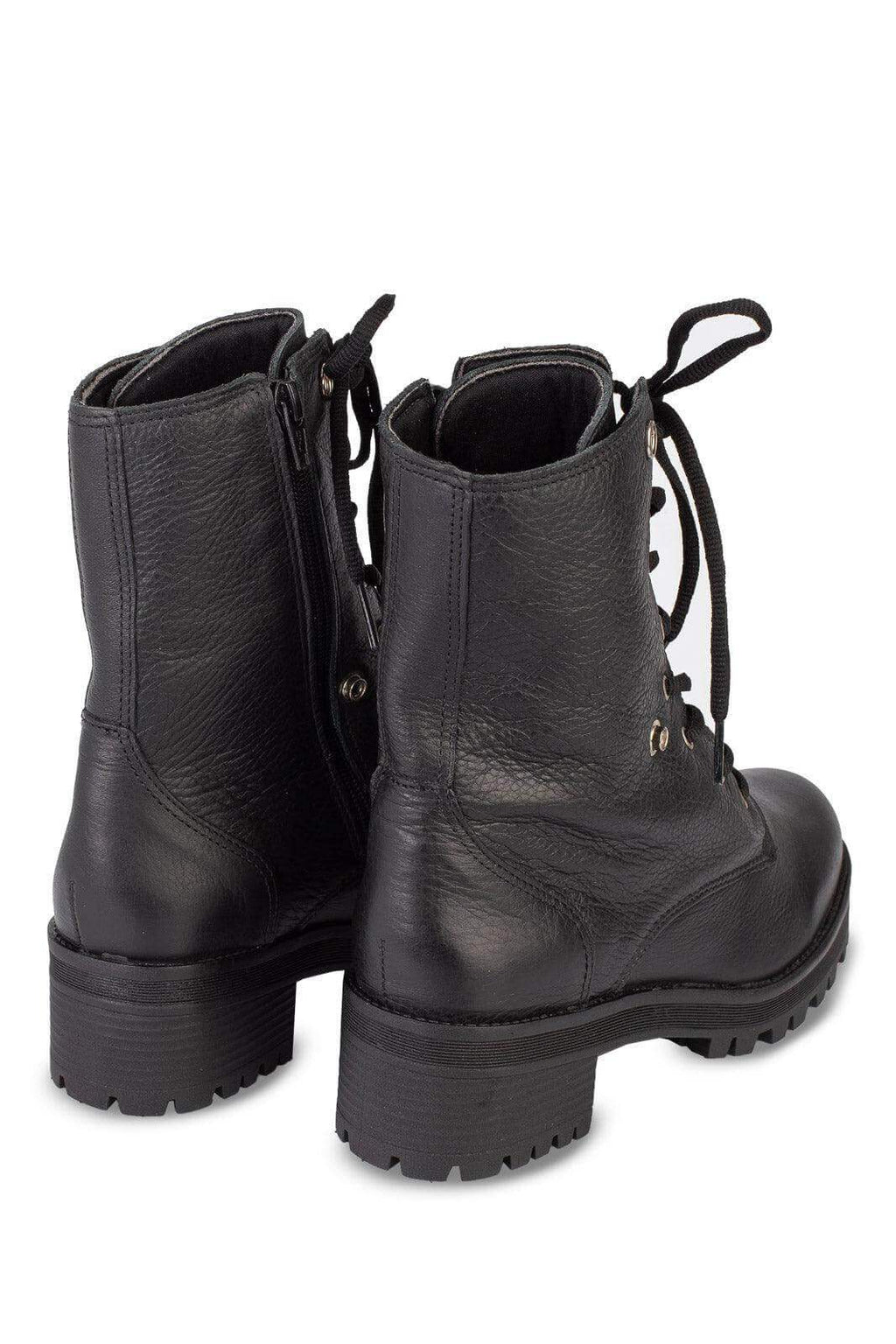 Coturno feminino de couro 6943 - Enluaze