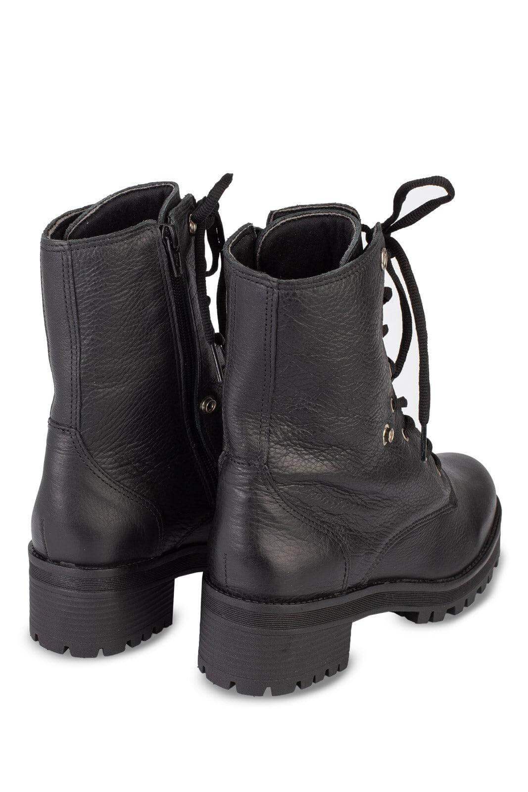 Coturno feminino de couro 6943 - Enluaze