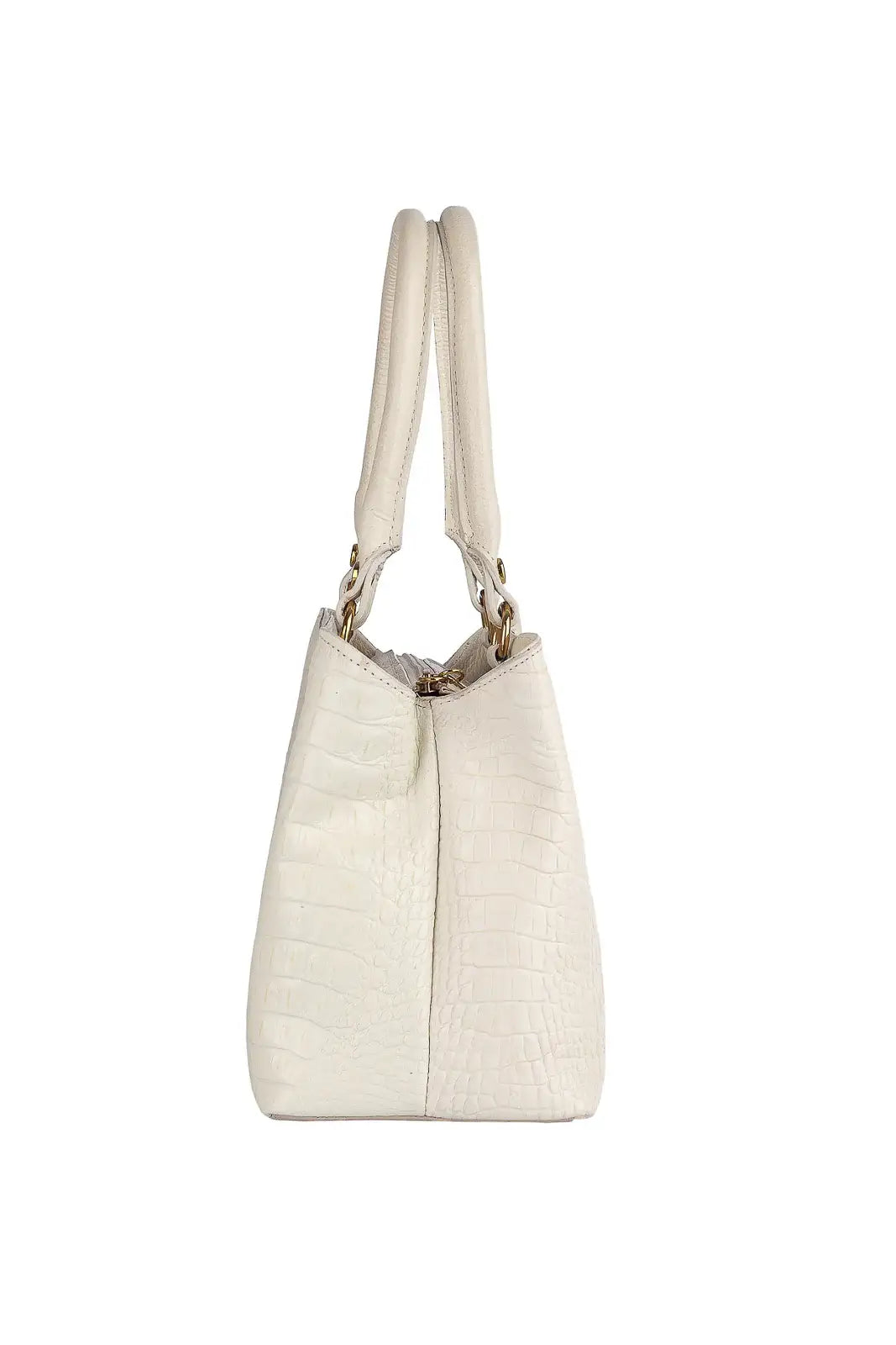 Bolsa de couro croco pequena Melina - Enluaze