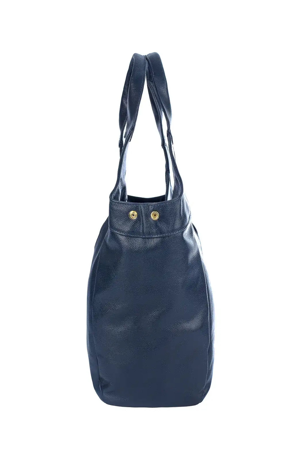 Bolsa saco grande de couro liso Cíntia - Enluaze