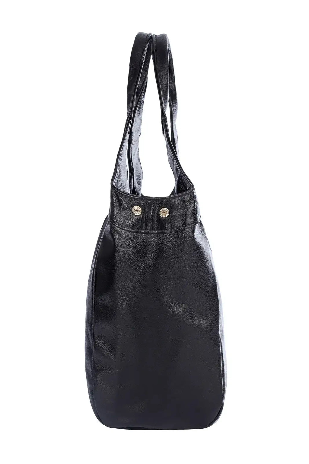 Bolsa saco grande de couro liso Cíntia - Enluaze