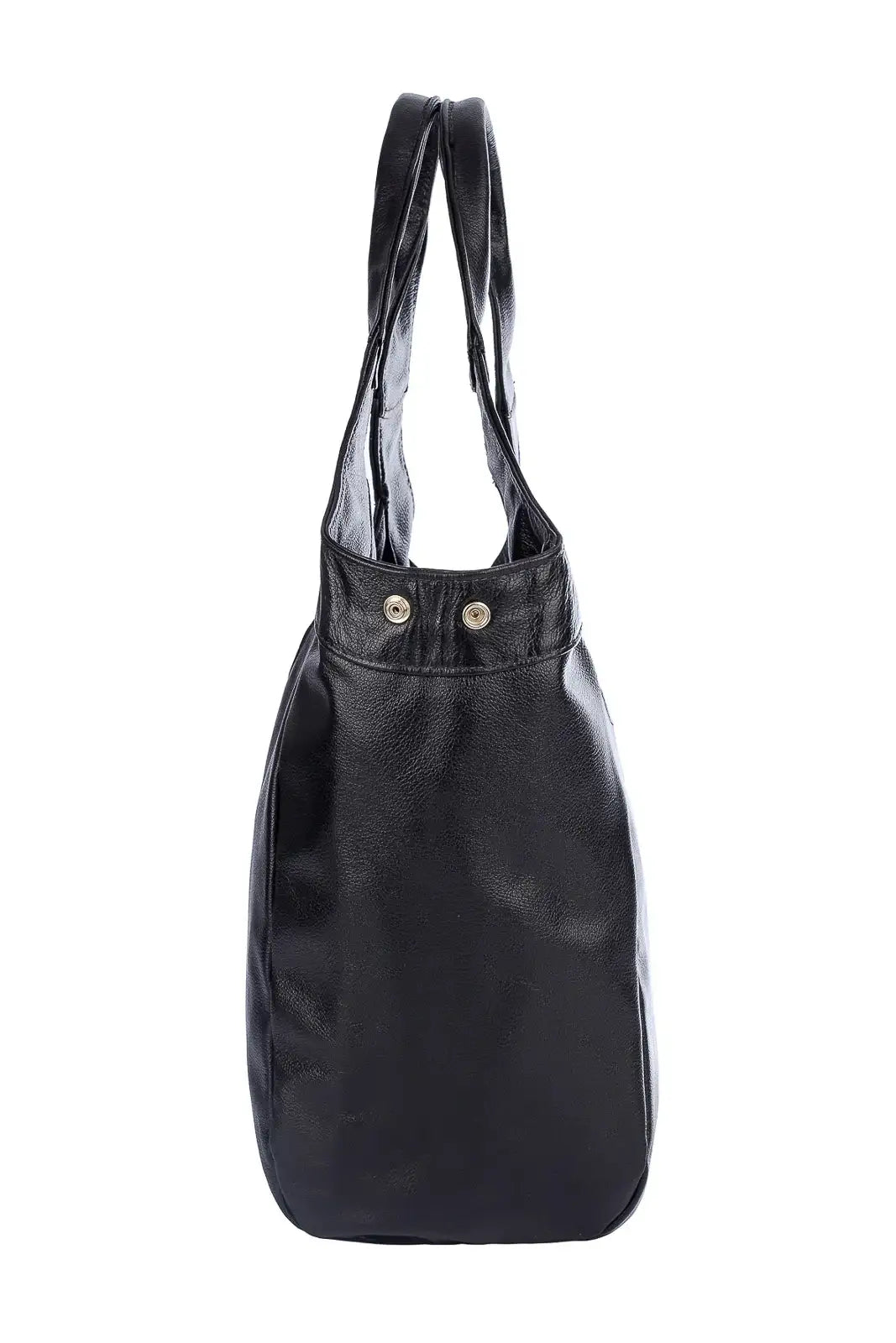 Bolsa saco grande de couro liso Cíntia - Enluaze