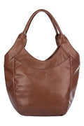 Bolsa saco grande de couro liso Cíntia - Enluaze