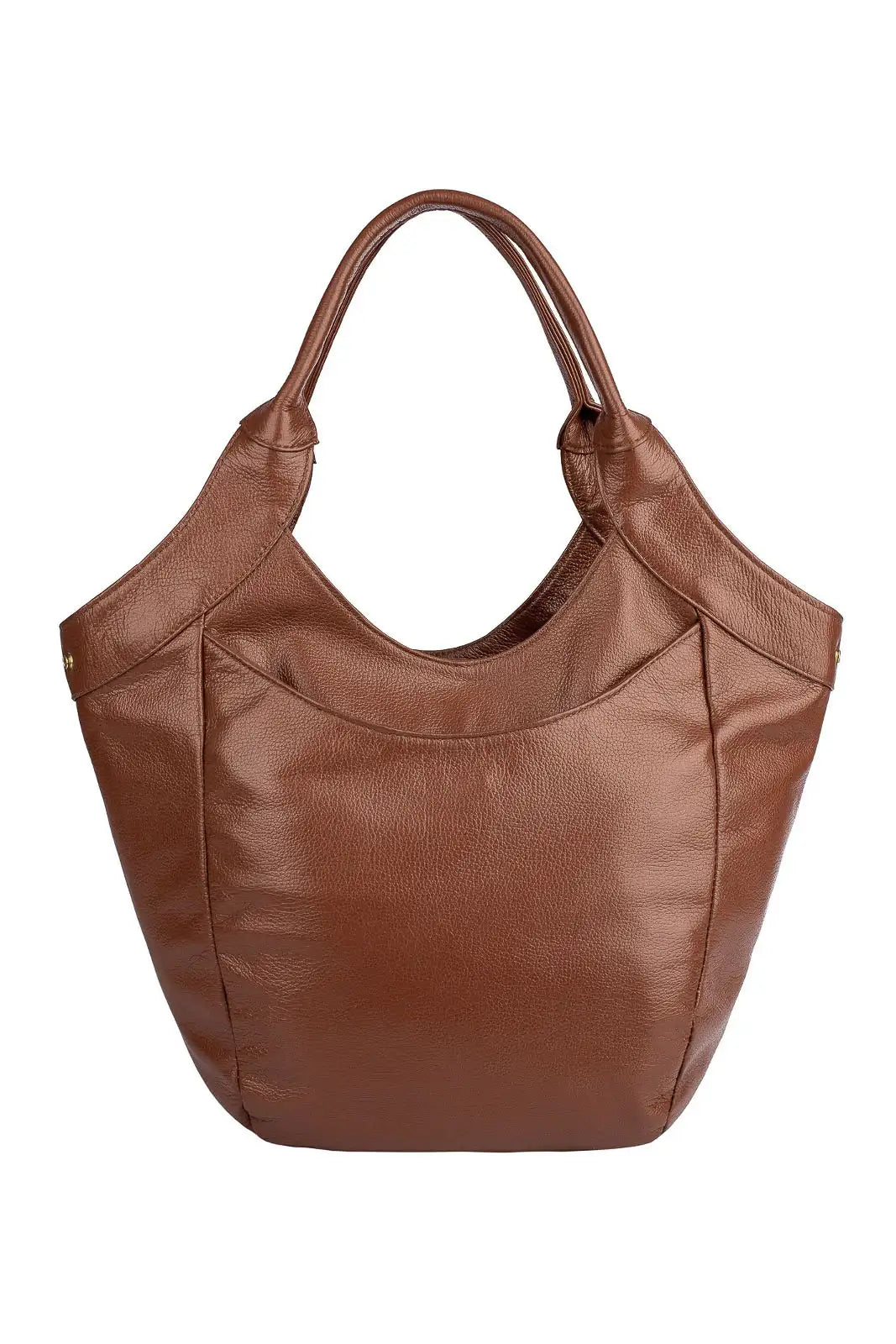 Bolsa saco grande de couro liso Cíntia - Enluaze