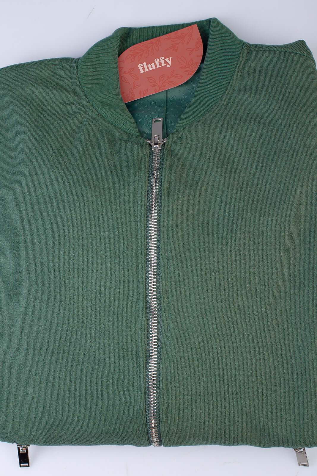 Jaqueta feminina suede forrada com bolsos 70414 - Enluaze