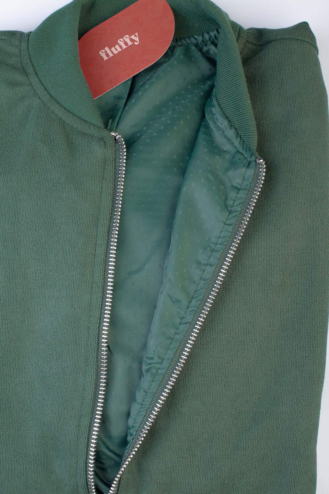 Jaqueta feminina suede forrada com bolsos 70414 - Enluaze