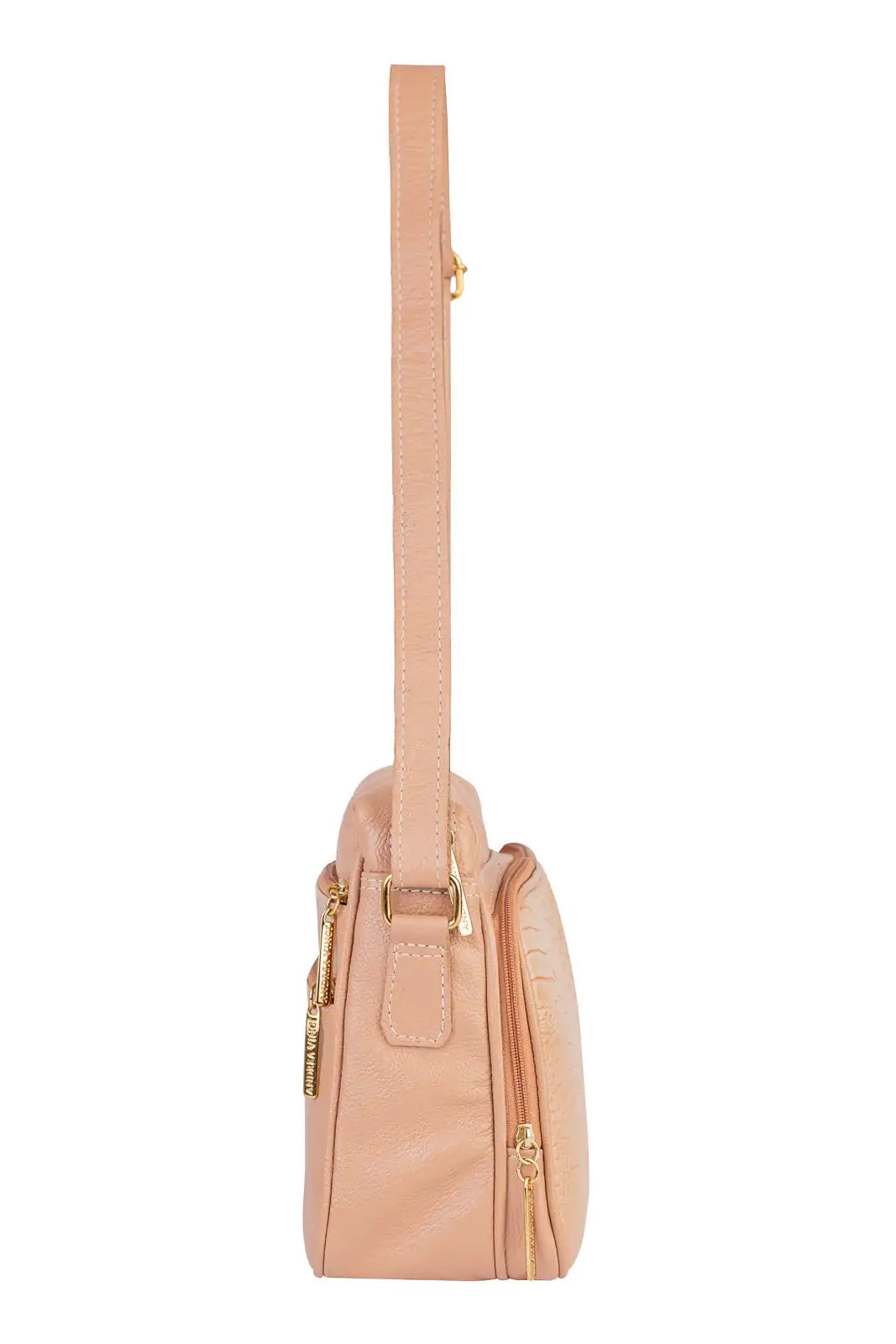 Bolsa de couro croco tiracolo Anita - Enluaze